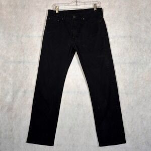 Levi's Jeans Mens 31x30 513 Slim Straight Black Good Stretch 08513-0124